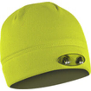 Powercap CUBWB-5529 4 Light Emitting Diode Lighted Fleece Beanie Hat,Yellow OS
